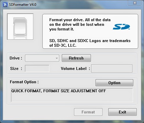 SD Formatter v4.0 [Formatea unidades extraibles tipo SD, USB, SDHC, SDXC]