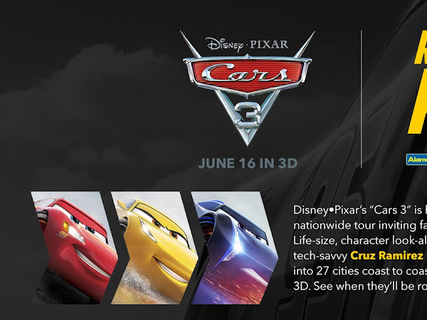 CARS 3 “Road to the Races” nationwide tour –coming soon to Charlotte and Greensboro, NC