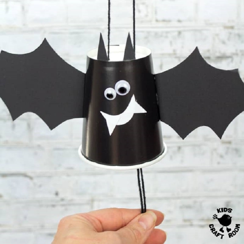 flying bat cup craft