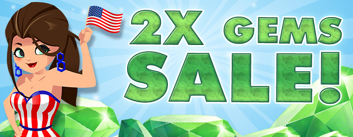 2X Gems Sale - February 19, 2024