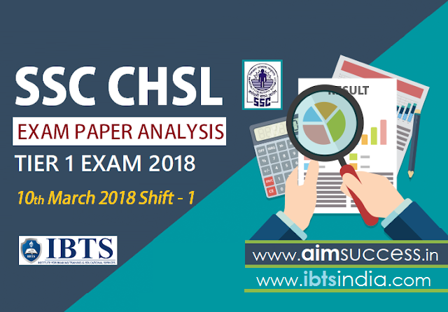 SSC CHSL Tier-I Exam Analysis 10th March 2018 Shift - 1