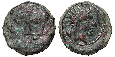 Bronze onkia of Gela in Sicily, c. 420-405 BCE