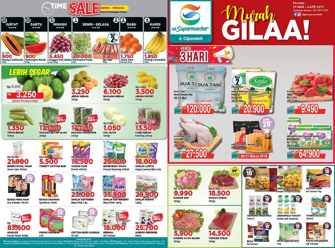 #GSSupermarket - #Promo #Katalog Weekend Periode 29 - 04 April 2019
