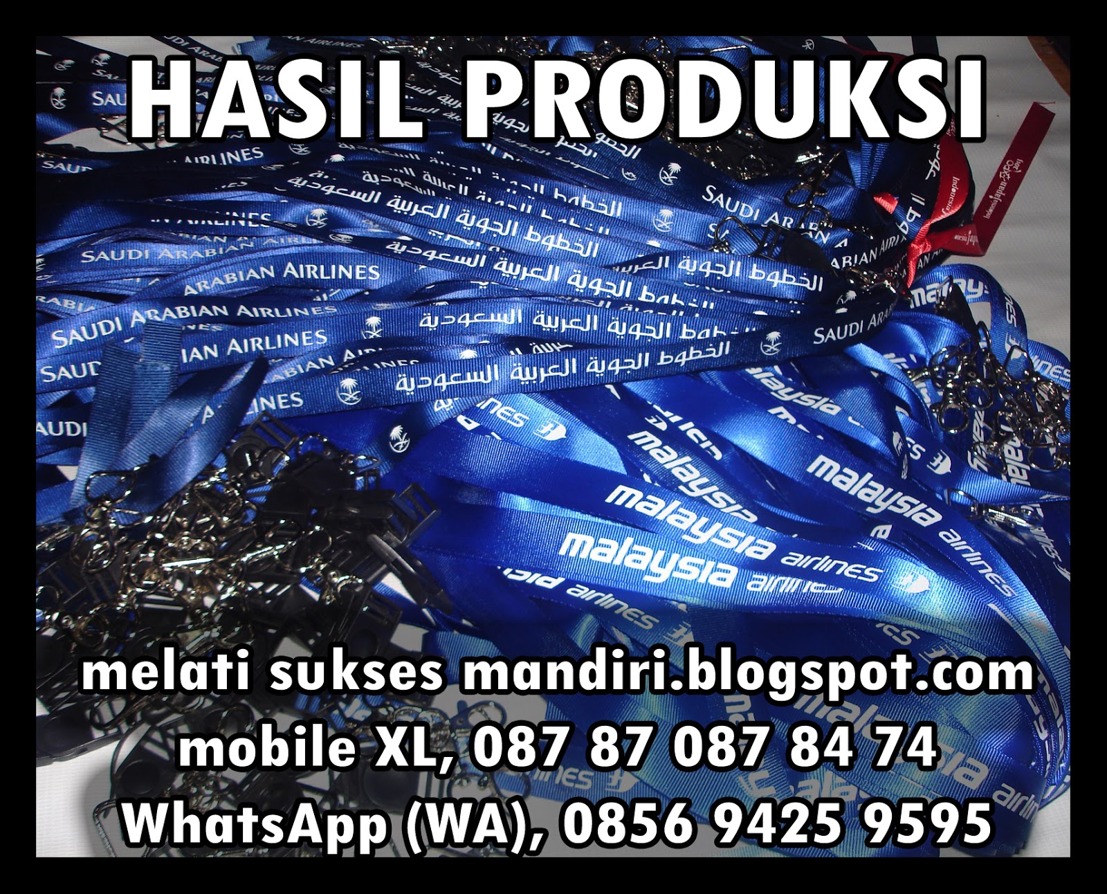 spanduk instant melati sukses mandiri lanyard tali id 