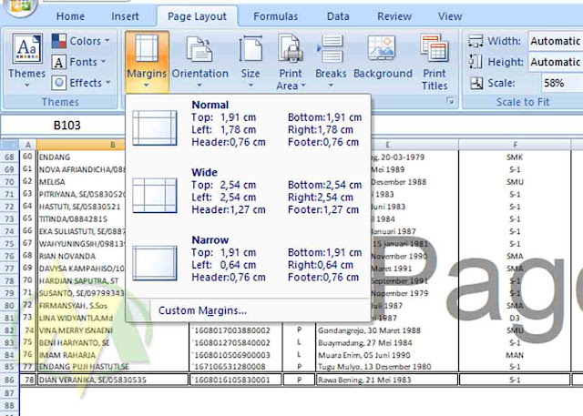 Begini Cara Print Di Ms. Excel agar Tidak Terpotong Rapi Dan Full Kertas.