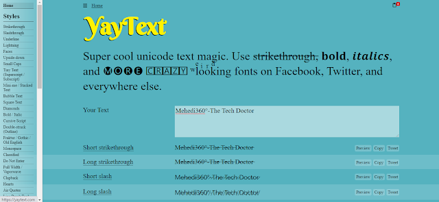 How to Use Different Stylish Fonts in Facebook Profile (Name/Page/Group) etc.