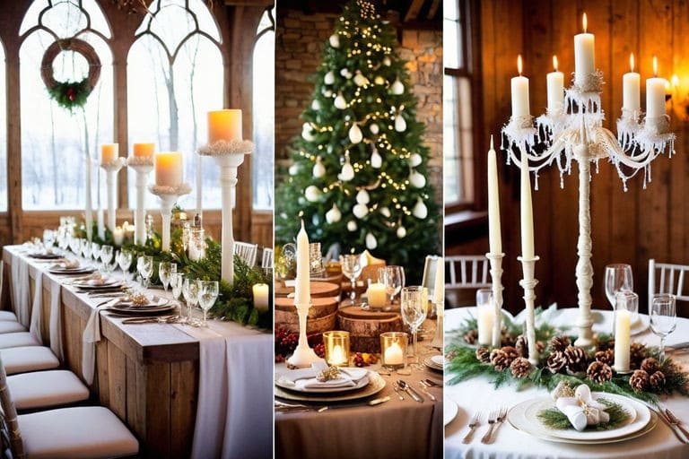 Ideas de decoración para bodas en invierno: crea un ambiente acogedor