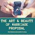 THE ART AND BEAUTY OF MARRIAGE PROPOSAL