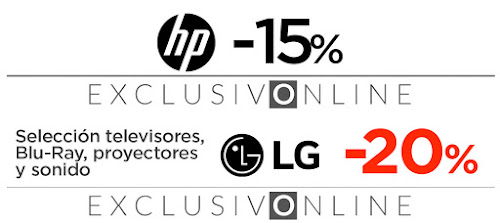 Top 10 ofertas promociones ¡Solo 3 días! en HP, LG y Sony de El Corte Inglés