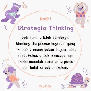 Strategic thinking adalah