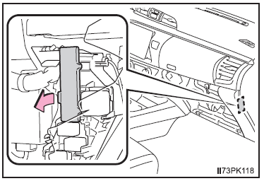 Fuse Box Behind the instrument panel - left-hand drive vehicles