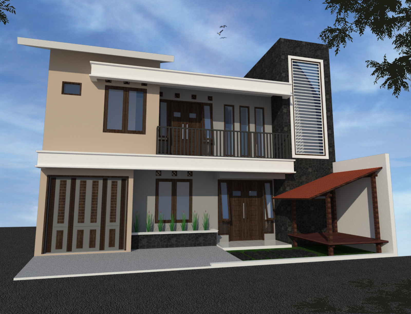 Model Rumah Minimalis Sederhana Modern Type 36 45 1 Lantai Dan 2