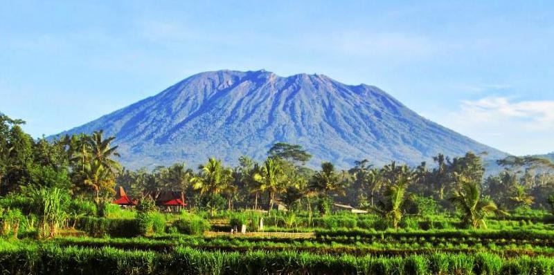 indonesian volcano Mount Agung  BALI INDONESIA