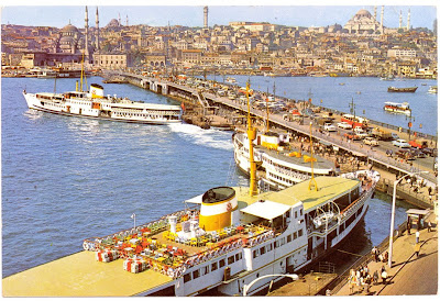 eski istanbul - galata köprüsü