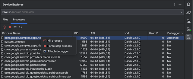 Image showing a screen capture of the updated device explorer