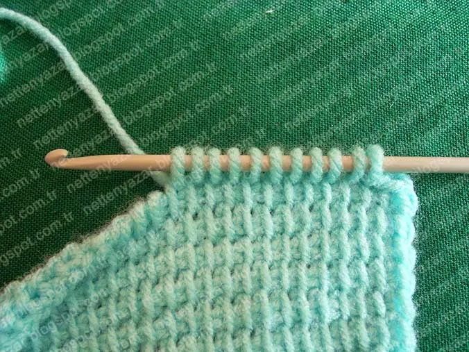 Tunisia job knitted vest