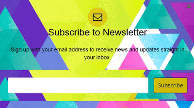 Popup Email Subscription boX 2018 for blogger