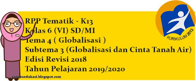  halo para pencari edukasi selamat berkunjung kembali di blog yang sangat sederhana ini RPP Kelas 6 Tema 4 Subtema 3 Revisi 2018