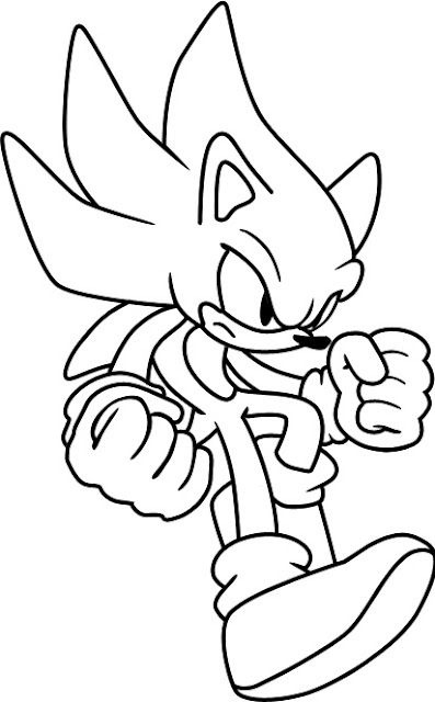 Kumpulan Gambar  Mewarnai Tokoh Kartun  Sonic  the Hedgehog 