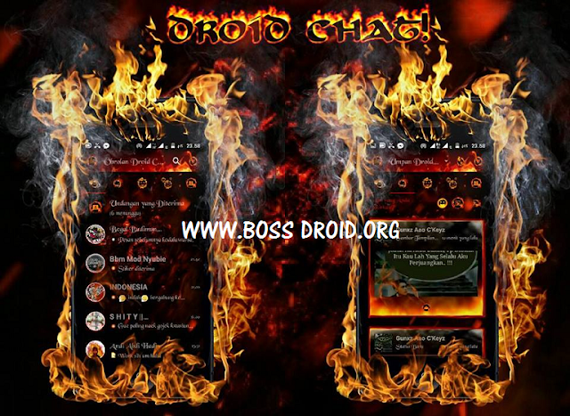 BBM Mod Droidchat Legend Of Fire