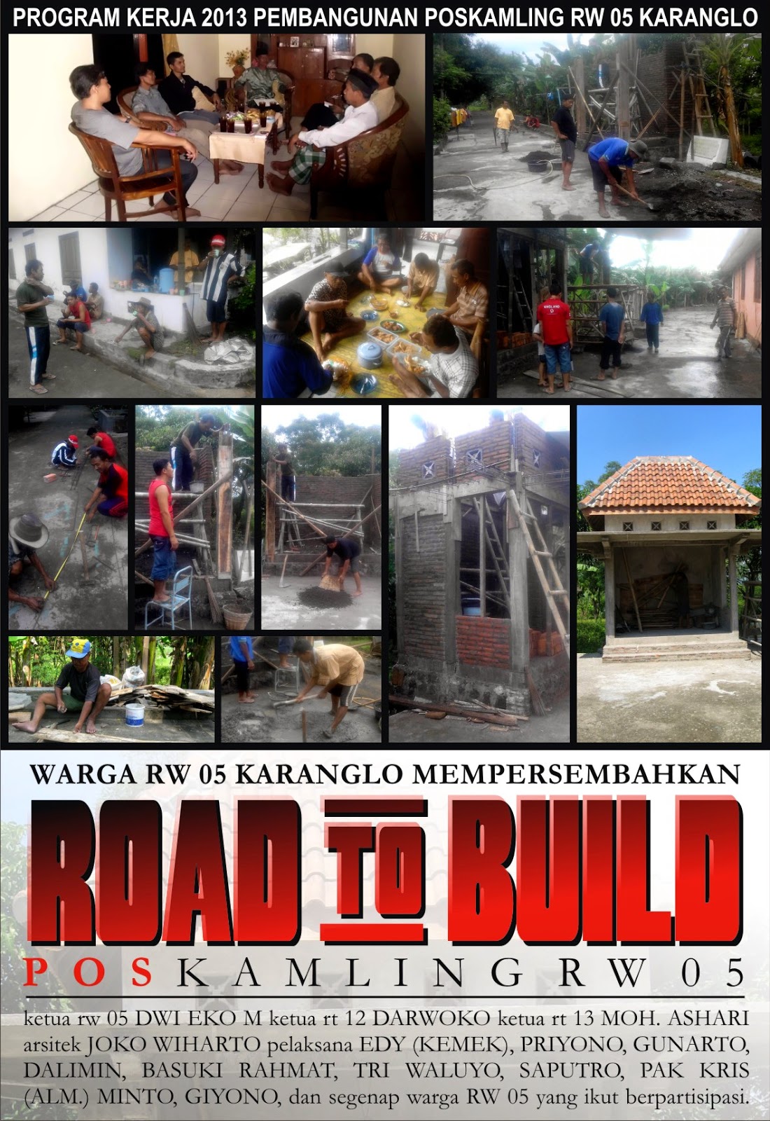 RW 5 Karanglo, Karangdukuh: Road to build (dok. foto proses ...