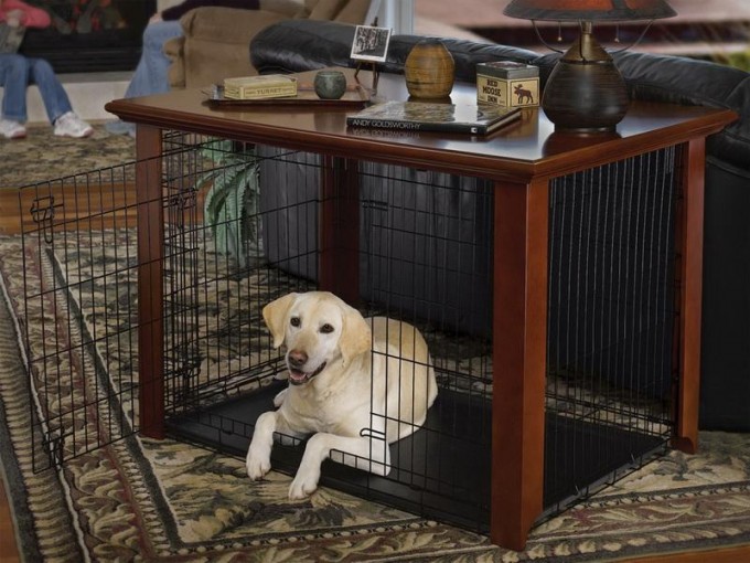 Nice Dog Houses: Amusing Dog Crate Furniture