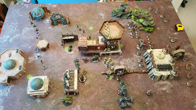 Warhammer 40k battle report - Maelstrom of War -  Schemes of War - 2000 points - Thousand Sons vs Death Guard