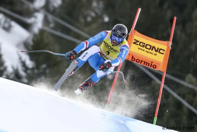 Cyprien Sarrazin vence o downhill da etapa de Bormio da Copa do Mundo de Esqui Alpino masculino