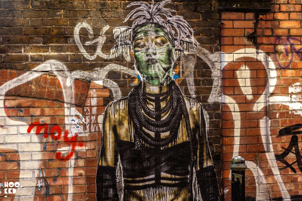 Eddie Colla, Hackney Wick Street Art paste ups in London. Photo ©Hookedblog