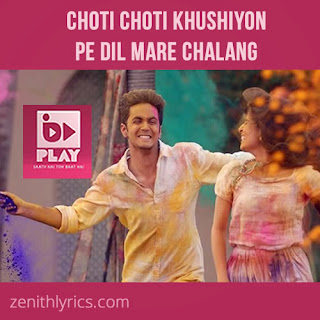 Choti Choti Khushiyon Pe - Bindas PLAY