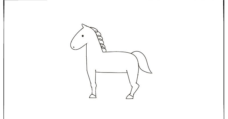 簡単にそれっぽく見える馬の描き方 動物イラスト 遠北ほのかのイラストサイト