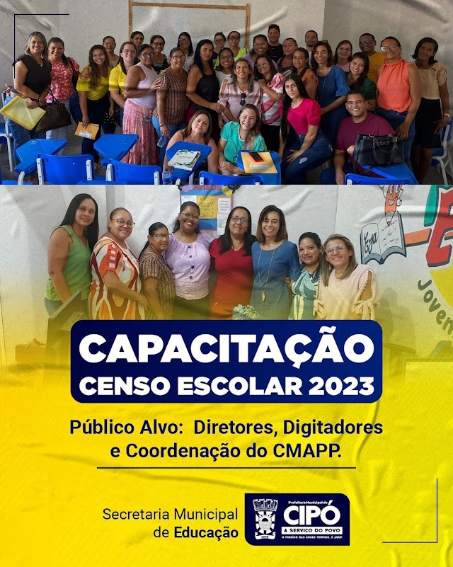 CAPACITAÇÃO CENSO ESCOLAR 2023