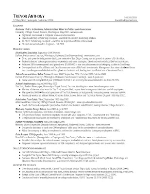 good resume examples for college. size version of my own CV.