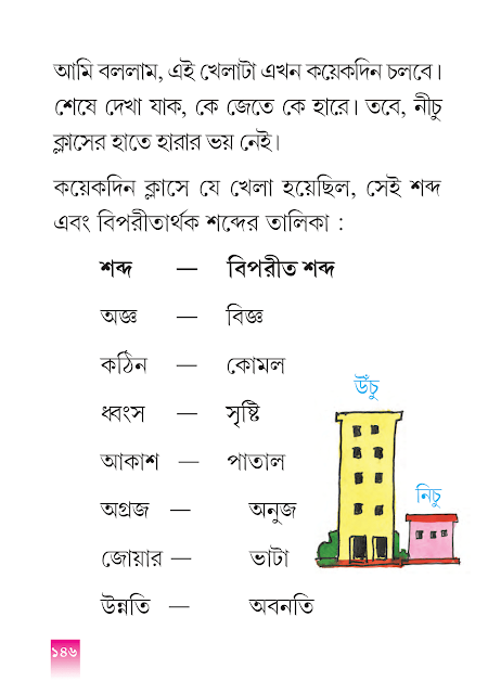 বিপরীত শব্দ | সপ্তম অধ্যায় | পঞ্চম শ্রেণীর বাংলা ভাষাপথ | WB Class 5 Bengali Grammar