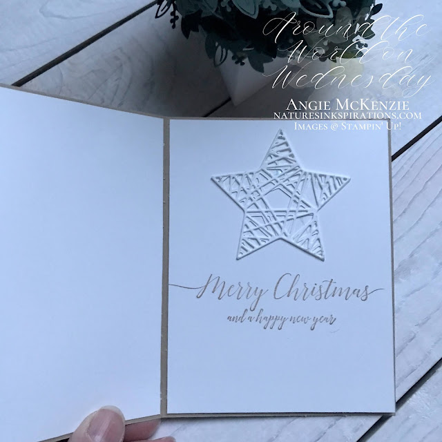 Stampin' Up! Heartfelt Wishes and the Christmas Trimmings large detailed star (inside) | Nature's INKspirations by Angie McKenzie