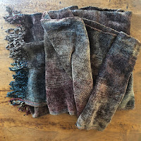 Mayan Hands Chenille Scarf