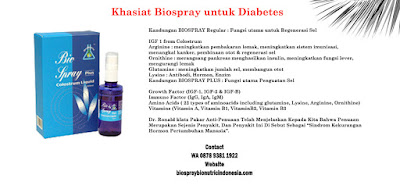 Khasiat Biospray untuk diabetes