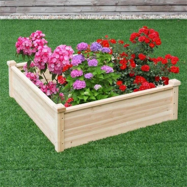 square raised Flower bed ideas