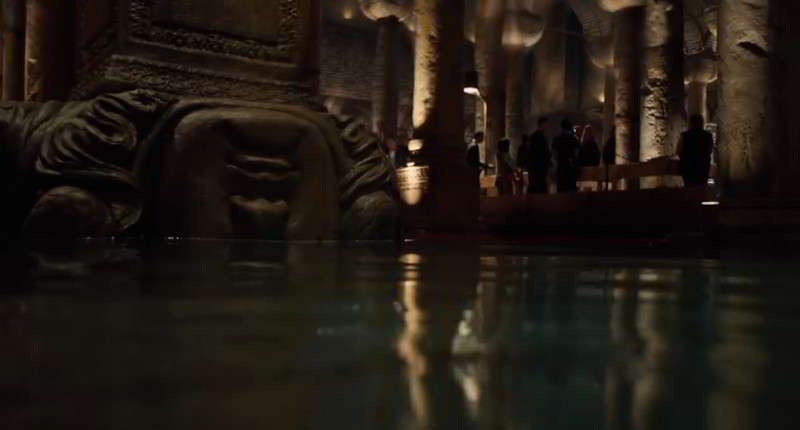 Tom Hanks in the Basilica Cistern