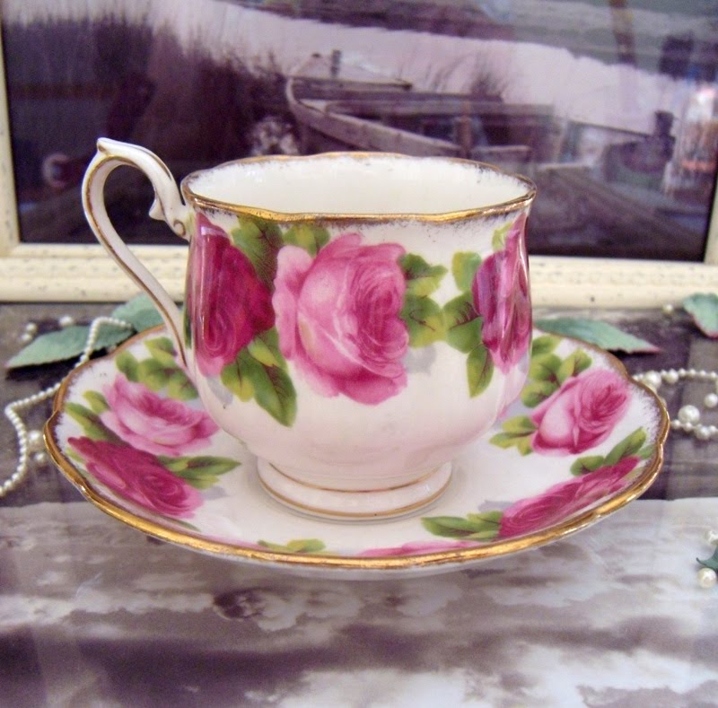 Glitter Tart Designs Tea Cup Tuesday Old English Rose