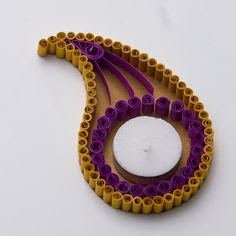 Mango model Quilling Paper Diya Holder Collections 2016