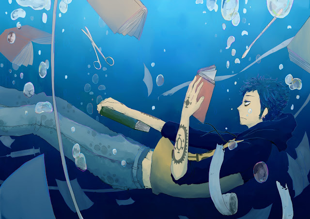   Trafalgar Law Reading Book | Anime | Wallpaper | Heart Pirate Male Boy HD Desktop PC Background 0019