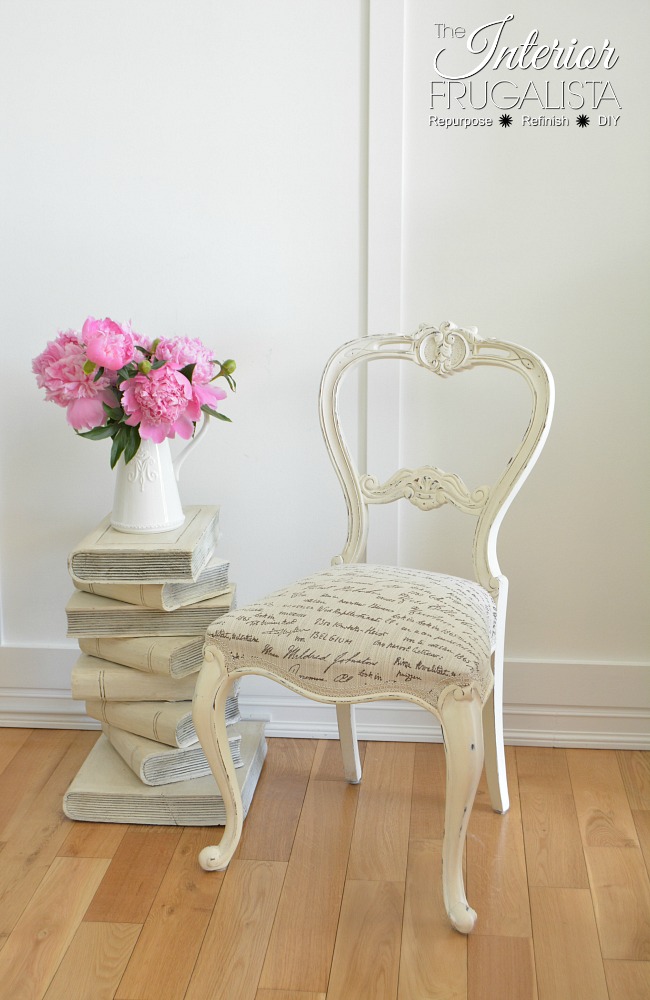 Antique Balloon Back Chair Makeover