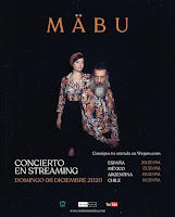 Concierto en streaming de Mabü en diciembre