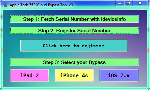 Apple Bypass Tool V3 Free Download (iPhone 4S, iPad Direct Unlocked)