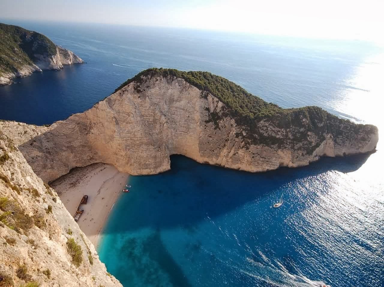 The Beautiful Island of Zakynthos in Hellas (Greece) - Ionian Sea - Navagio Beach