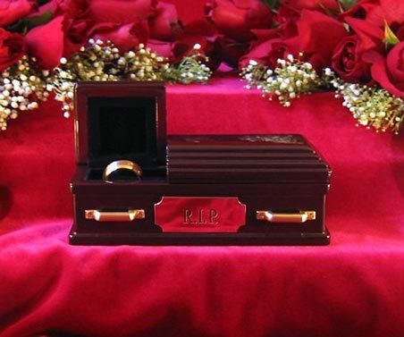 Coffin Wedding Ring Case Getting divorced