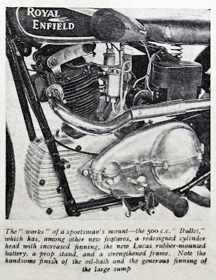 Royal Enfield brake pedal on left for 1935.