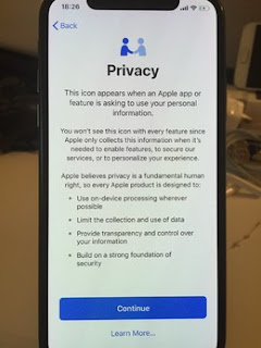 apple iOS 11.3 privacy icon
