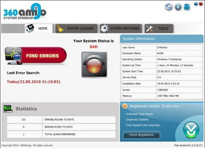 360Amigo System Speedup Pro 1.2.1.6000